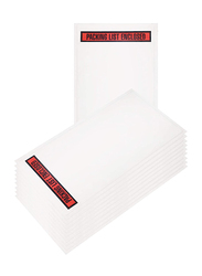 ABC Pack & Supply Packing List Enclosed Adhesive Envelopes Pouches, 100 Pieces, White