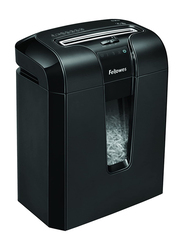 Fellowes Powershred 63CB Cross Cut Paper and Credit Card Shredder, 10-Sheet Capacity, Black