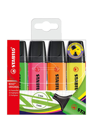Stabilo 4-Piece Boss Highlighter, Multicolor