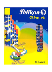 Pelikan 369 Wax Oil Pastel Crayons, 36 Pieces, Multicolor