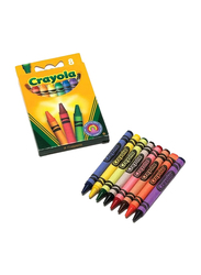 Crayola Wax Crayons, 8 Pieces, CY523008, Multicolor