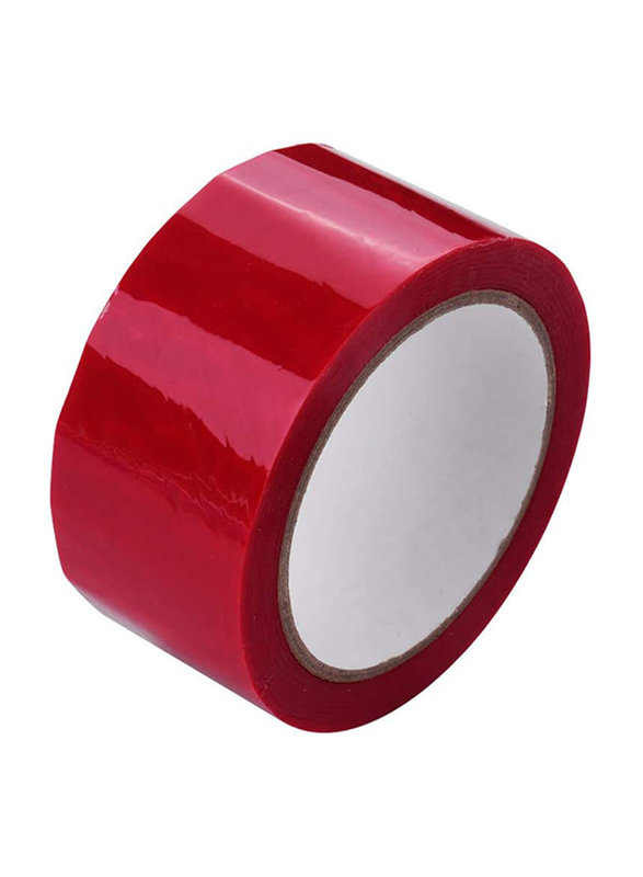 Benkeg Full Transfer High Adhesive Tamper Evident Security Tape, 50mm x 50m, Red