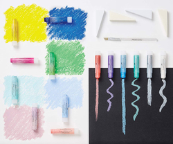 Faber-Castell Metallics Gelatos Mix & Match Crayon, 15 Pieces, Multicolor