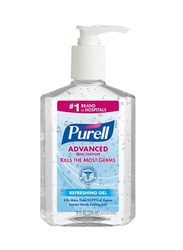 Purell Advanced Hand Sanitizer Refreshing Gel, 9652-12, Clear, 2 x 240ml