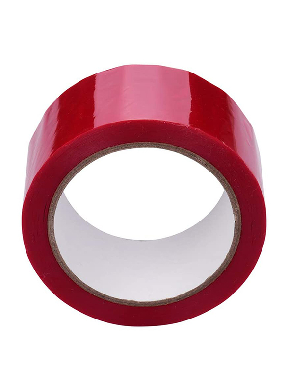 Benkeg Full Transfer High Adhesive Tamper Evident Security Tape, 50mm x 50m, Red
