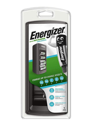 Energizer NiMH AA/AAA/C/D/9V Battery Charger, Black