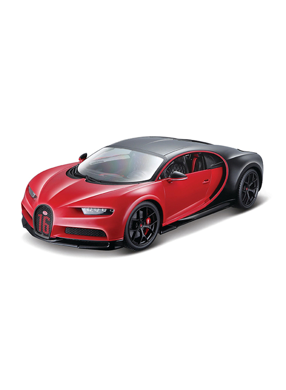 

Bburago Maisto Bugatti Chiron Sport Model Car, Black/Red, Ages 1+