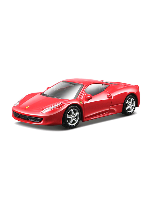 

Bburago Ferrari 458 Italia Diecast Model Car, Red, Ages 1+