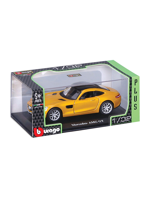 

Bburago Bugati Car, 1:32 Scale, Yellow, Ages 1+