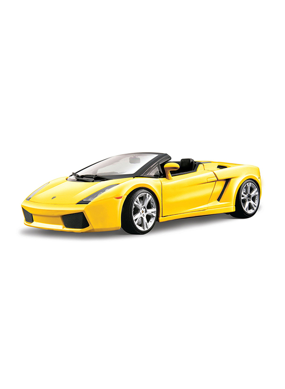 

Bburago Lamborghini Gallardo Spyder Diecast Model Car, Yellow, Ages 1+