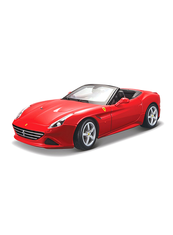 

Bburago Ferrari California T Open Top Race & Play Diecast Model Car, 1:18 Scale, Red, Ages 1+