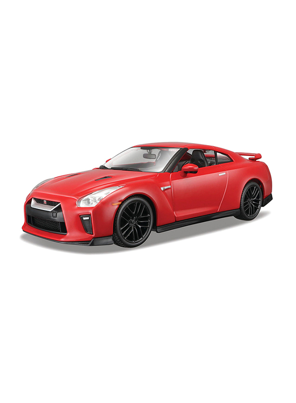 

Bburago 2017 Nissan GT-R Metallic Diecast Model Car, 1:24 Scale, Red, Ages 1+