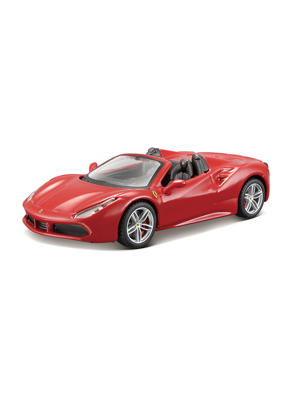 

Bburago Ferrari 488 GTB Spider Diecast Model Car, Red, Ages 1+