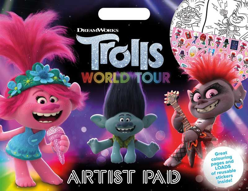 

Trolls World Tour Artist Pad, Hardcover Book, By: Alligator