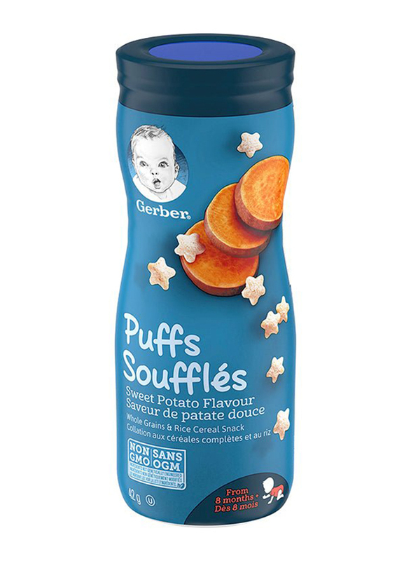 

Gerber Puffs Sweet Potato Cereal Snack, 8+ Months, 42g