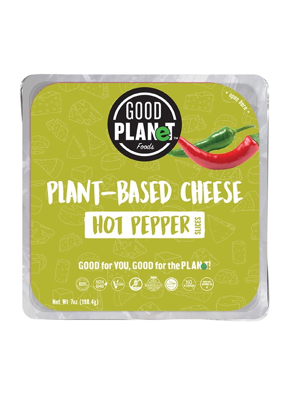 Good Planet Plant-Based Hot Pepper Cheese Slices, 198.4g