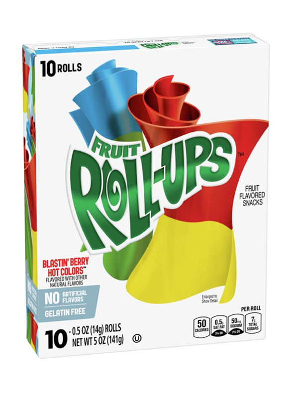 

Betty Crocker Blastin Berry Hot Colors Fruit Rollups Snacks, 10 Pieces, 141g