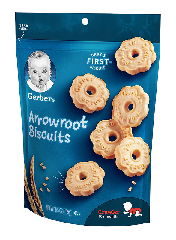 

Gerber Arrowroot Biscuits Pouch, 155g