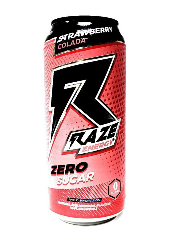 

Raze Energy Strawberry Colada Zero Sugar Energy Drink, 473ml