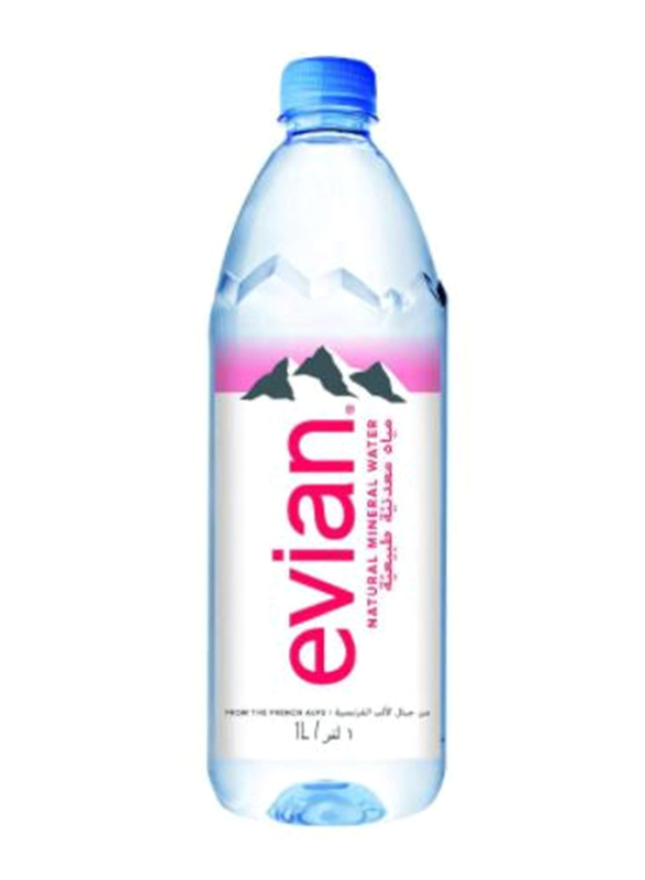 Evian Mineral Water, 1 Liter
