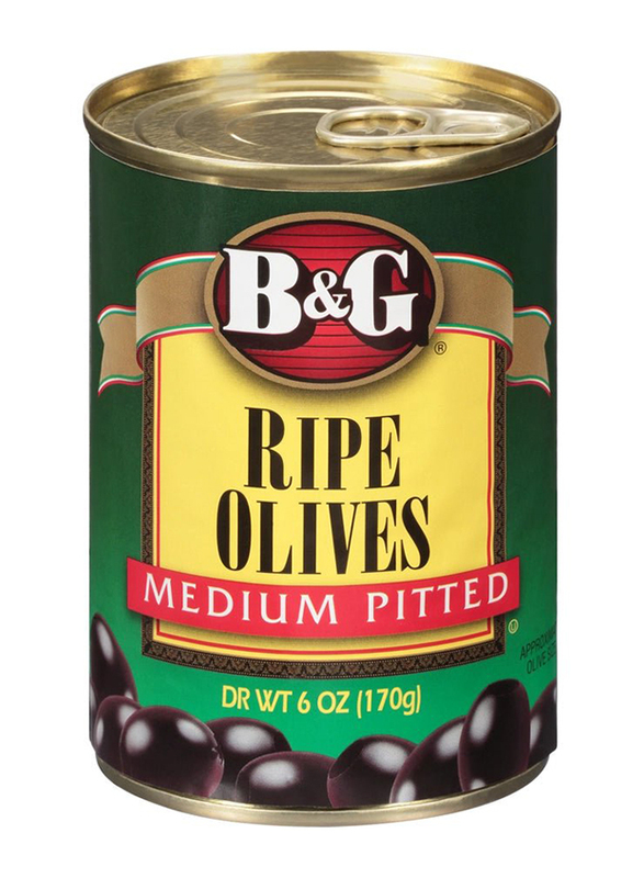 

B&G Medium Pitted Ripe Olives, 170g