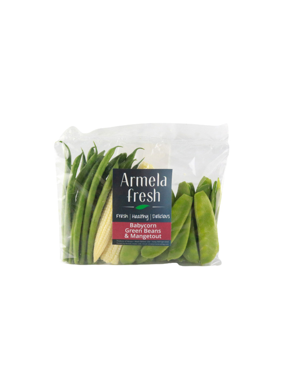 

Armela Fresh Babycorn, Green Beans & Mangetout, 200g