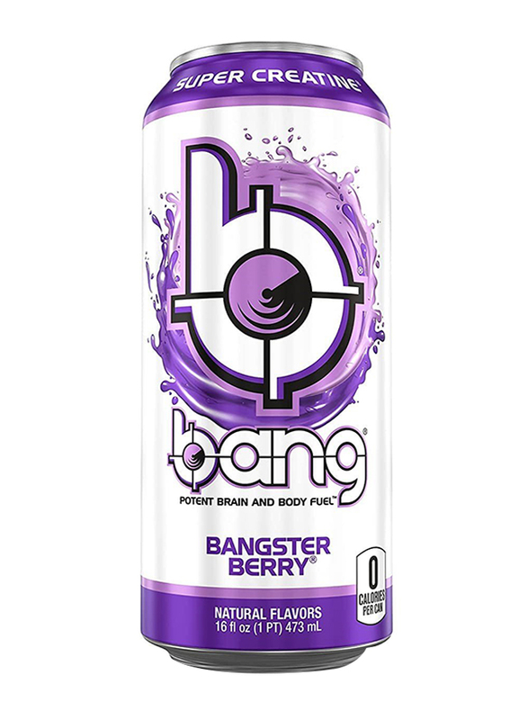 

Bang Bangster Berry Protein Brain and Body Fuel, 473ml