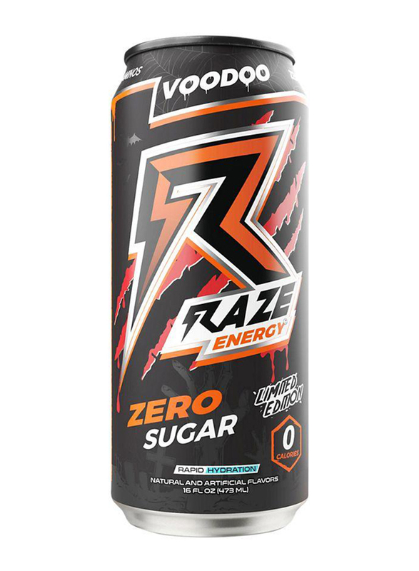 

Raze Energy Voodoo Zero Sugar Energy Drink, 473ml