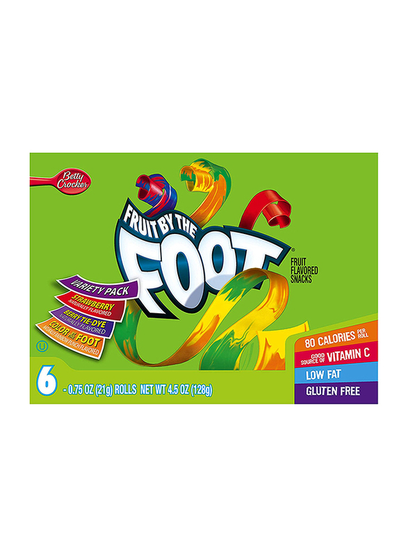 

Betty Crocker Fruit By The Foot Value Pack Snack, 6 Rolls, 128g