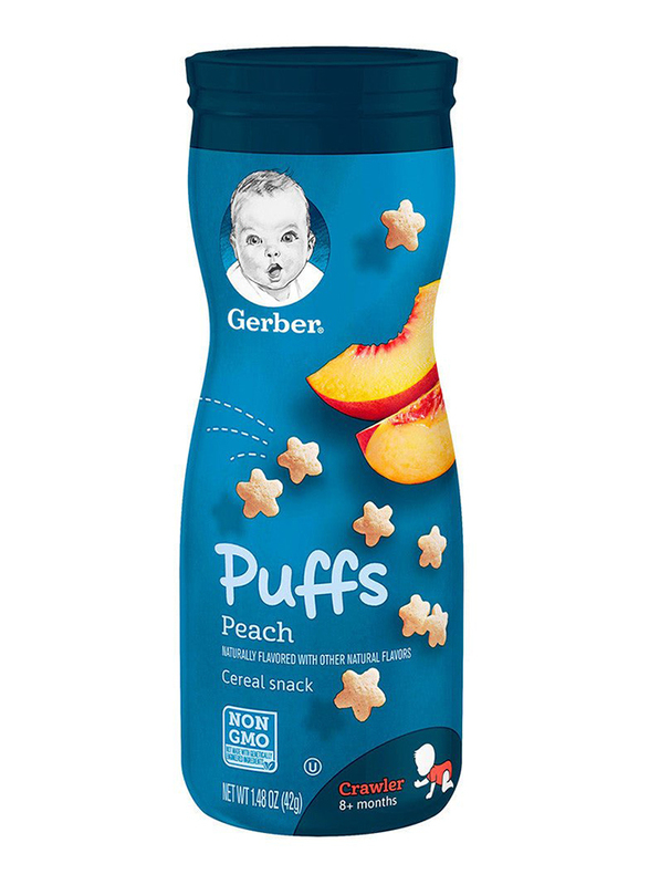 

Gerber Puffs Peach Cereal Snacks, 8+ Months, 42g