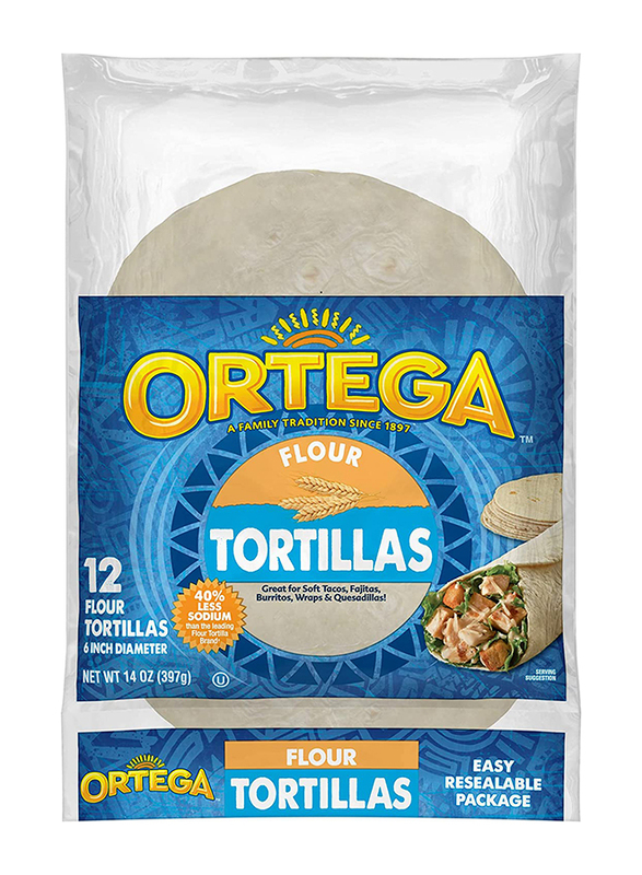 

Ortega Flour Tortillas, 397g