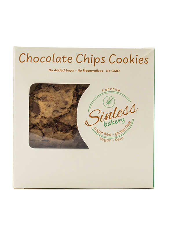 

Sinless Bakery Gluten Free Sugar Free Chocolate Chip Cookie, 56g