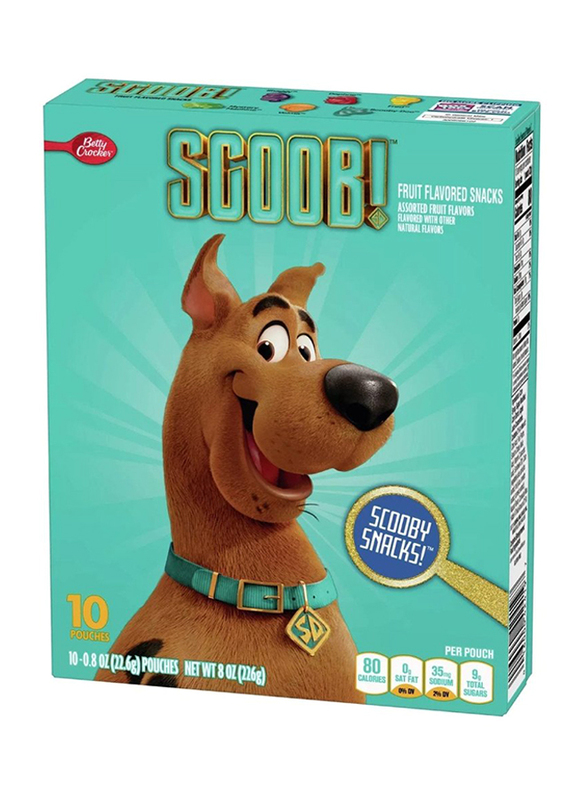 

Betty Crocker Assorted Fruit Flavour Scooby Doo Snacks, 10 Pouches, 226g