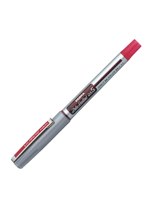 

Zebra DX5 Direct Ink Rollerball Pen, 0.5mm, Red