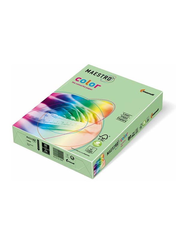 

Maestro Mondi Colour Paper, 500 Sheets, 80 GSM, A4 Size, Medium Green