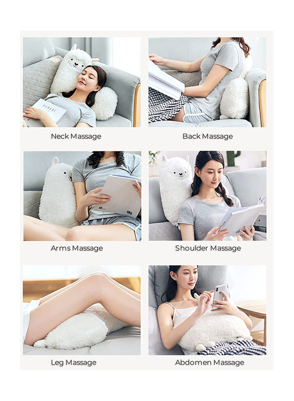 Rotai Alpaca Massage Pillow, S20269, White