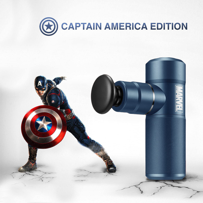 Rotai Marvel Captain America Massage Gun, Blue