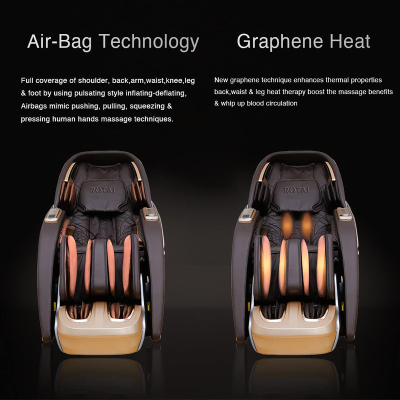 Rotai RT8713 Multi Functional Massage Chair, Brown