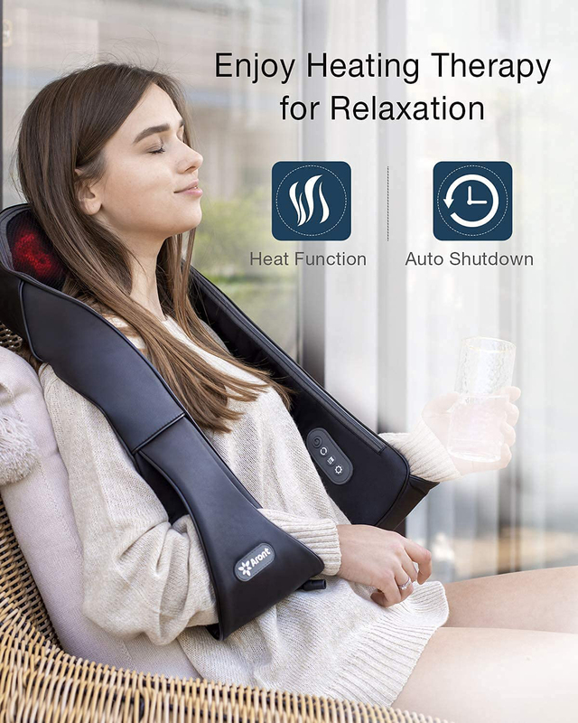 Rotai Shiatsu Neck & Shoulder Massager, RT2072, Black