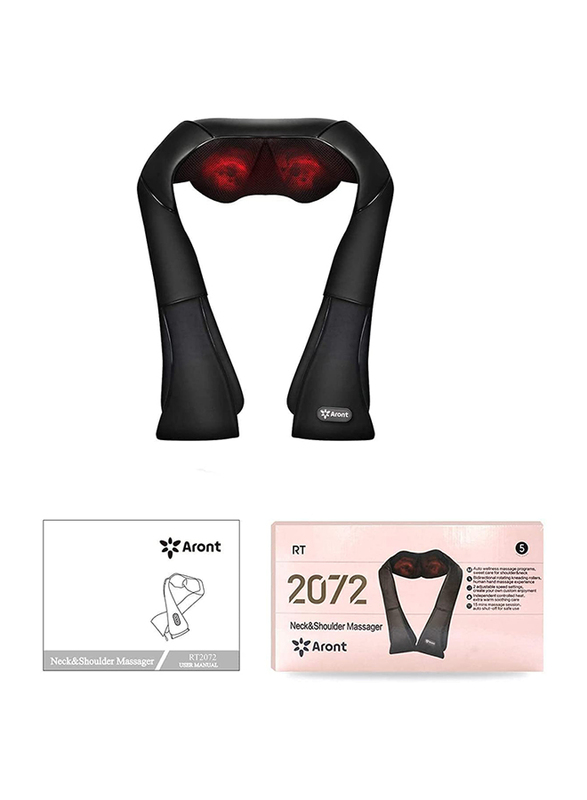 Rotai Shiatsu Neck & Shoulder Massager, RT2072, Black