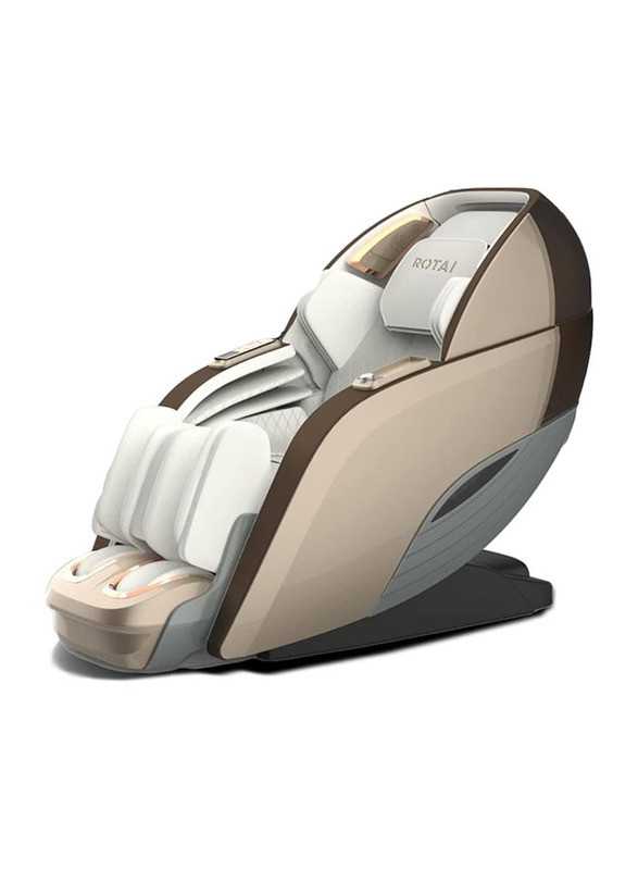 Rotai RT8713 Multi Functional Massage Chair, White/Beige/Brown