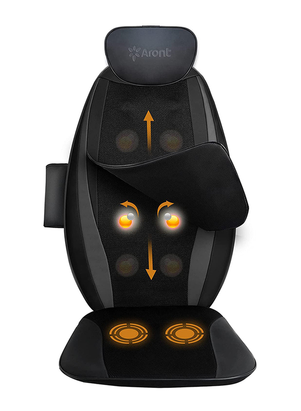 Rotai Shiatsu Back Massage Cushion with Heat, RT2506, Black