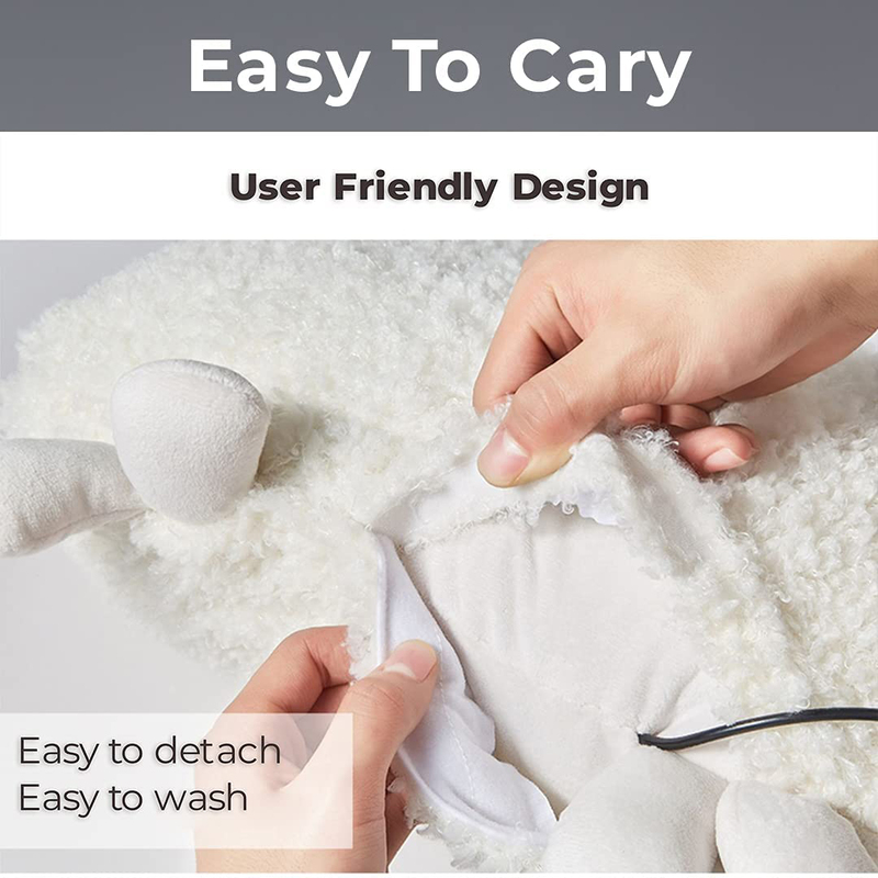 Rotai Alpaca Massage Pillow, S20269, White