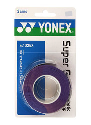 Yonex AC102EX Badminton Tennis Racket Super Grap, 3 Wraps, Dark Purple