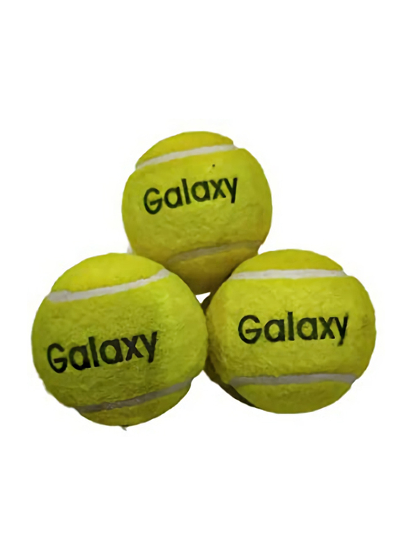 Galaxy 24-Piece Heavy Cricket Tennis Ball Set, Yellow