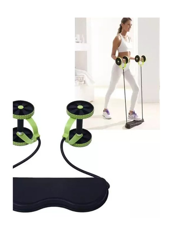 Revoflex Adult Xtreme Resistance Workout Machine, Black/Neon Green