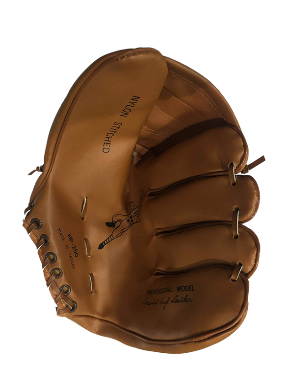 Baseball Full Finger Gloves, Free Size, Brown