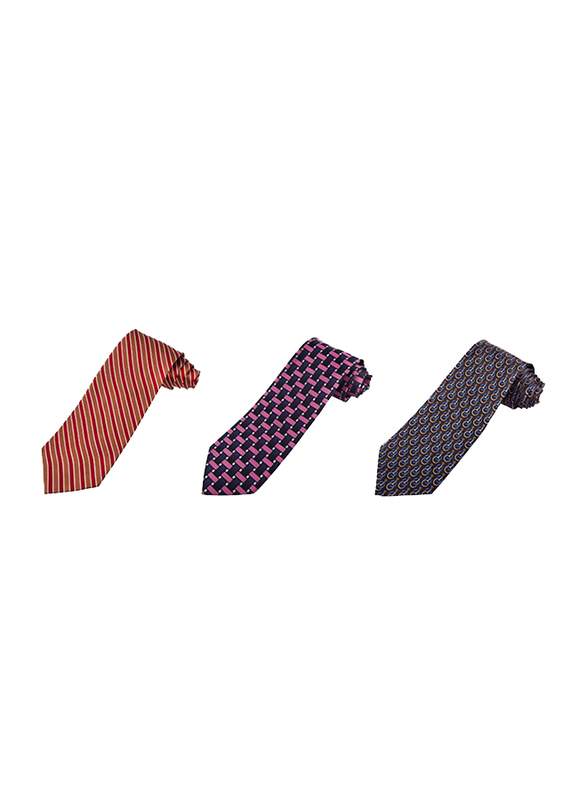 

Unbranded Men's Formal Classic Vintage Neck Ties C3, Silk/Woven, 3 Pieces, Multicolour