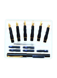 7-Piece Calligraphy Pen And Nib Set, Black