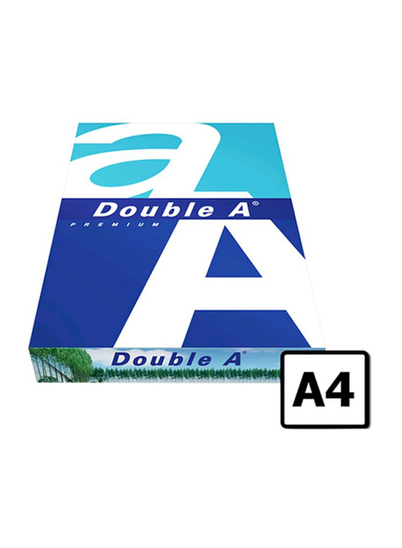 Double A Premium Paper, Printer Paper, 5 x 500 Sheets, 80 GSM, A4 Size, White
